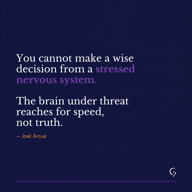 Most people think bad decisions come from bad thinking.
